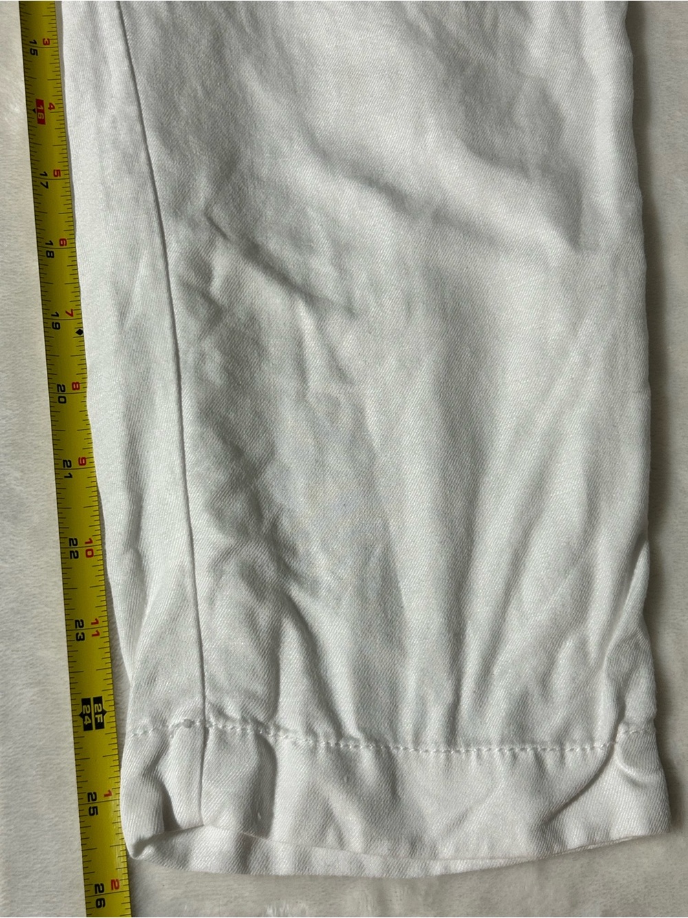 LOFT White Linen-Blend Pleated Paperbag Waist Tapered Pants Size XS - Picture 5 of 13